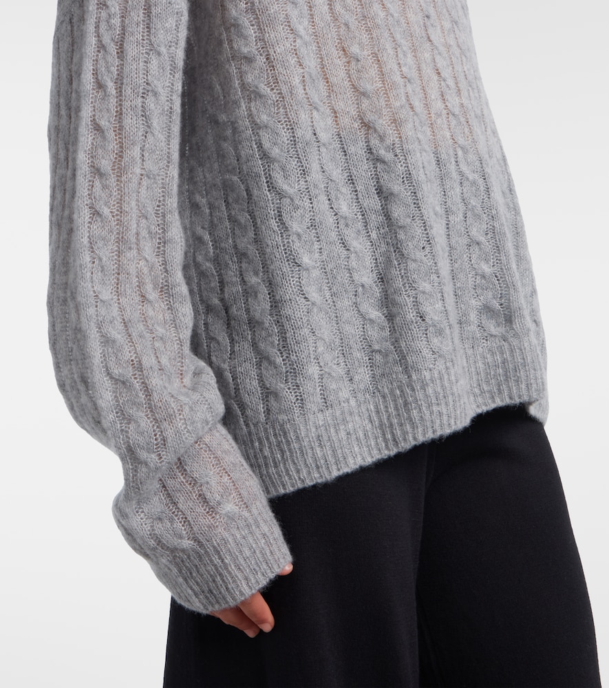  Lisa Yang Lisa Yang Amabel Cable-knit Cashmere And Silk Sweater 