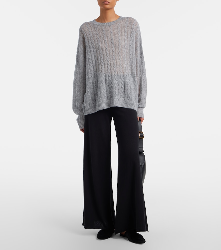  Lisa Yang Lisa Yang Amabel Cable-knit Cashmere And Silk Sweater 