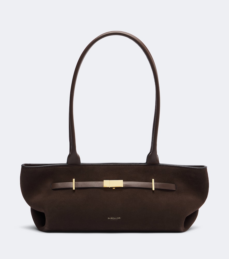 Schultertasche New York aus Veloursleder