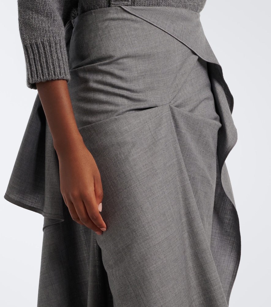 Asymmetric Draped Midi