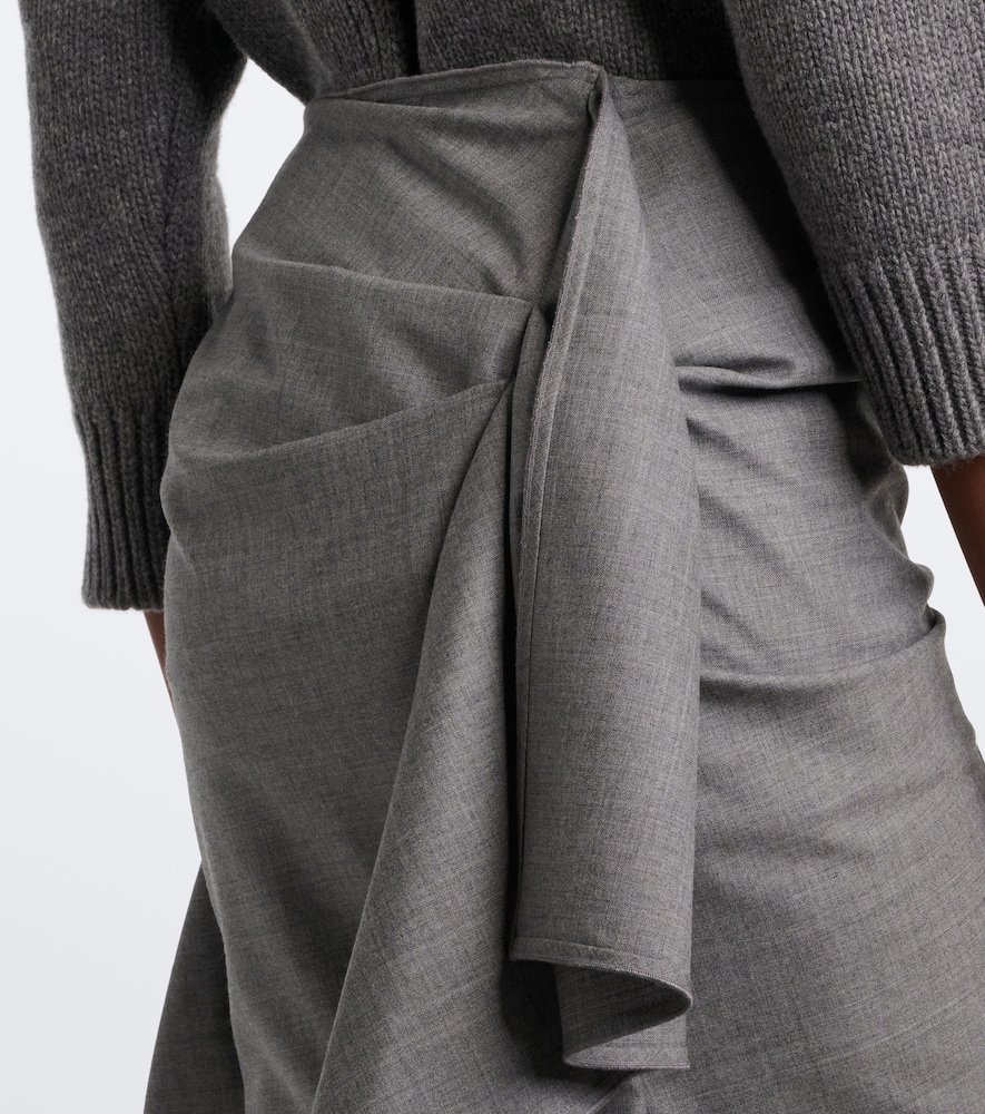 Asymmetric Draped Midi