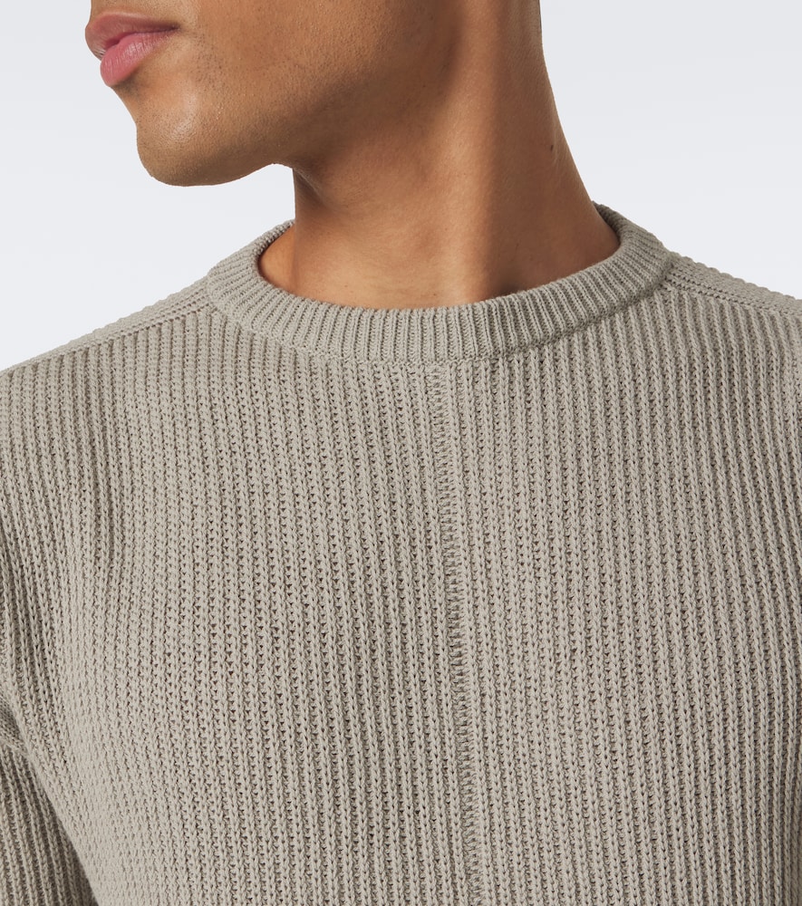 Ribbed-Knit Virgin Sweater