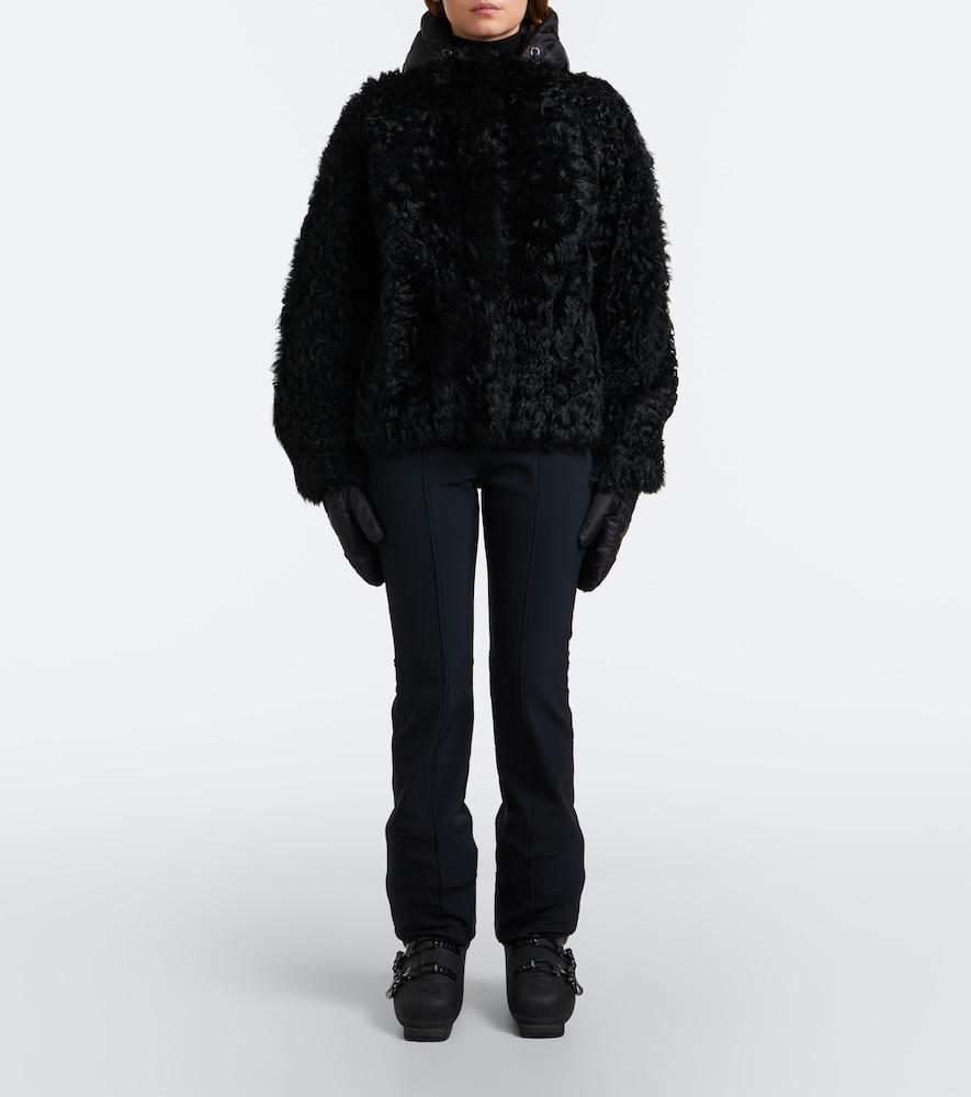 Liz Hooded Shearling Jacket