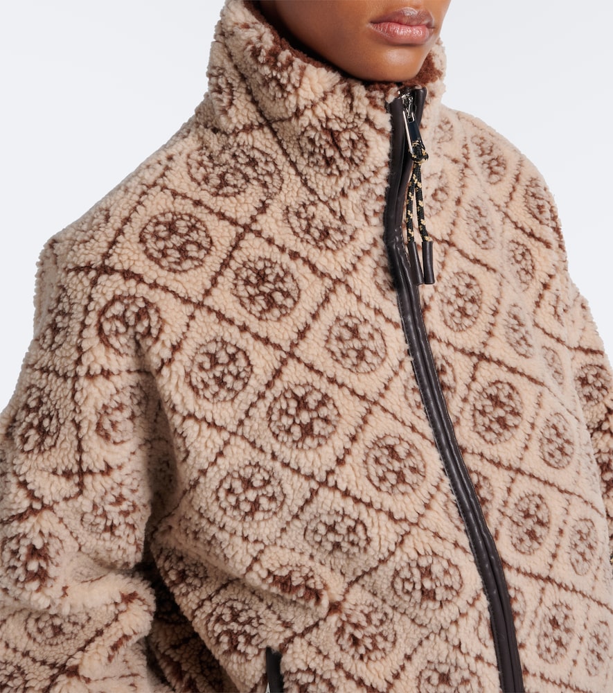 T Monogram Printed Teddy Jacket