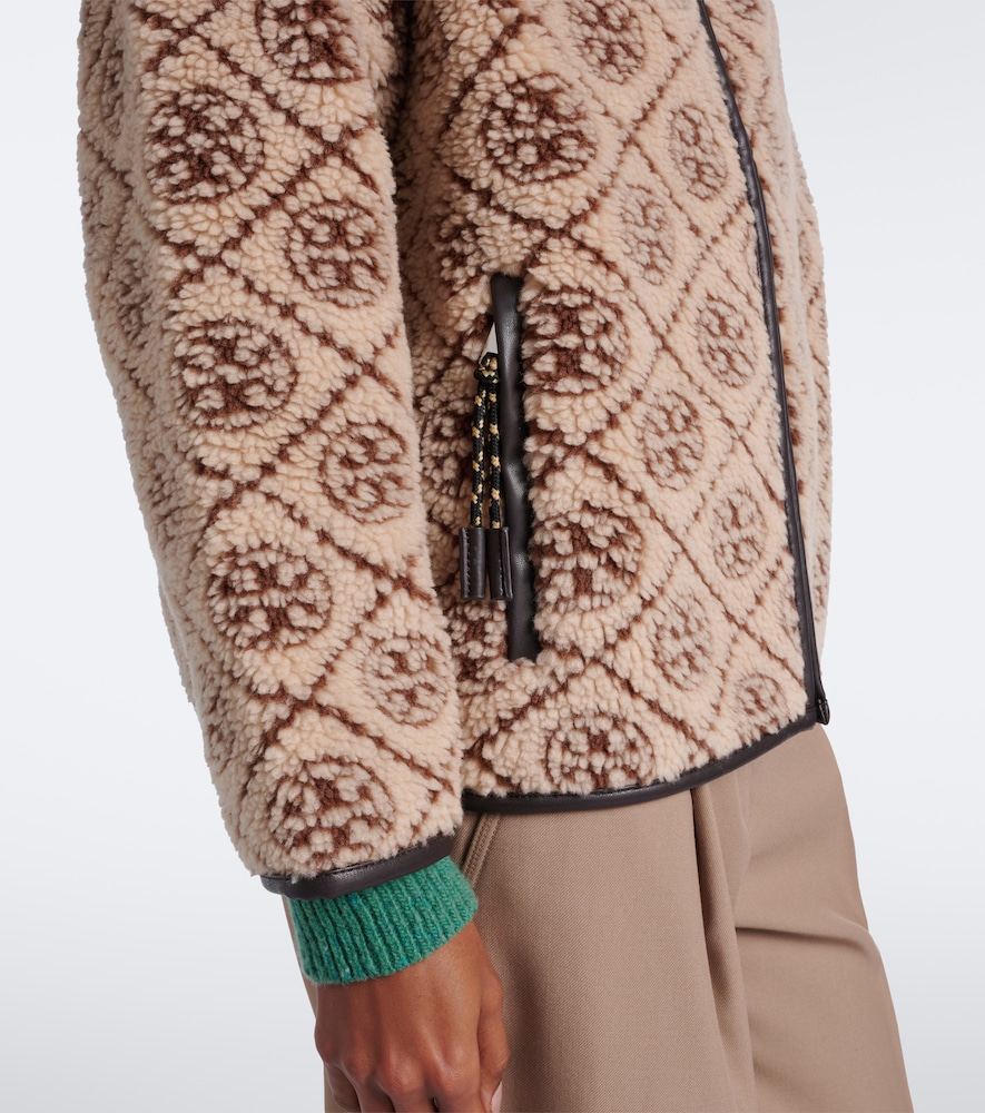 T Monogram Printed Teddy Jacket