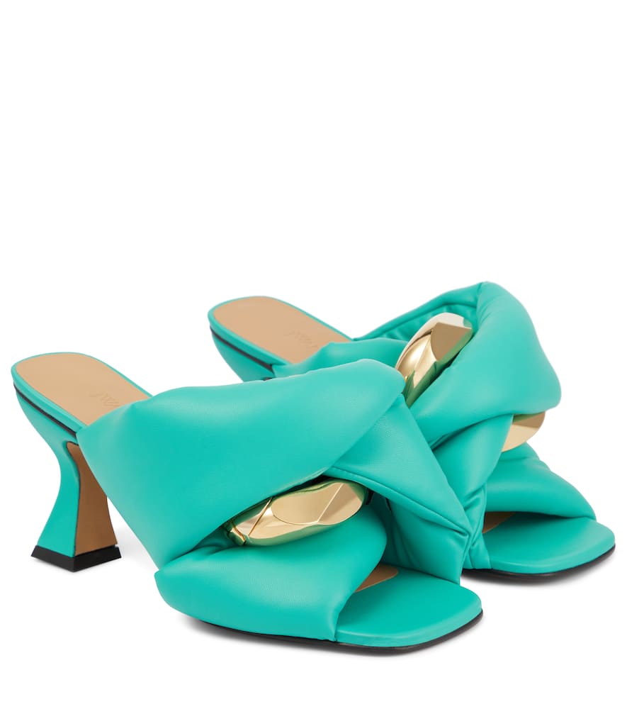 JW Anderson Chain Twist faux leather mules