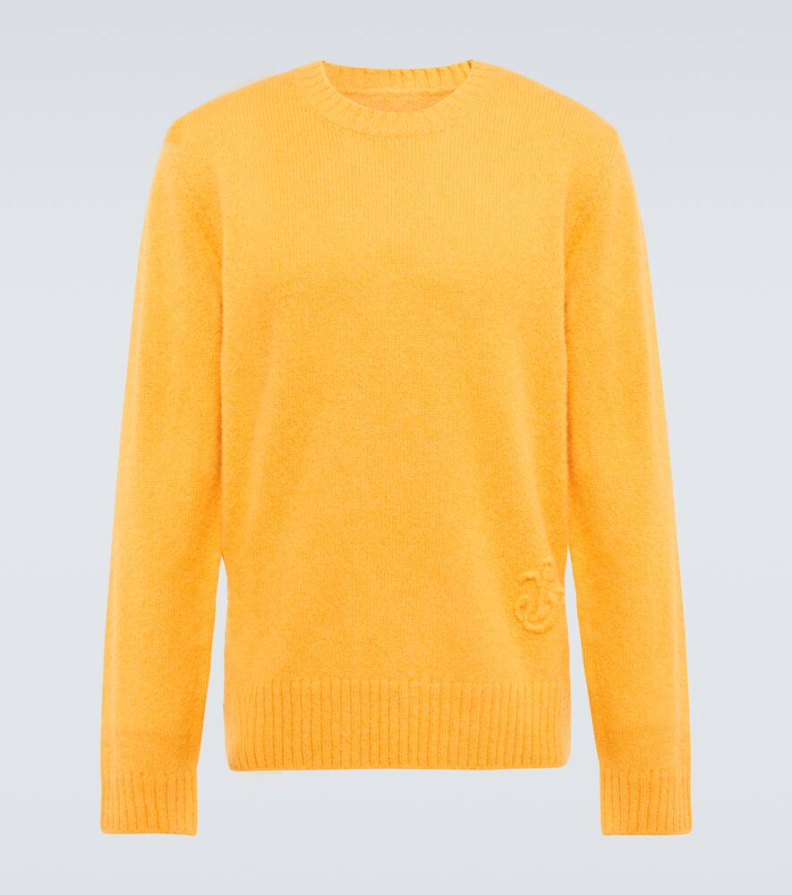 Jil Sander Logo-embossed wool-blend sweater