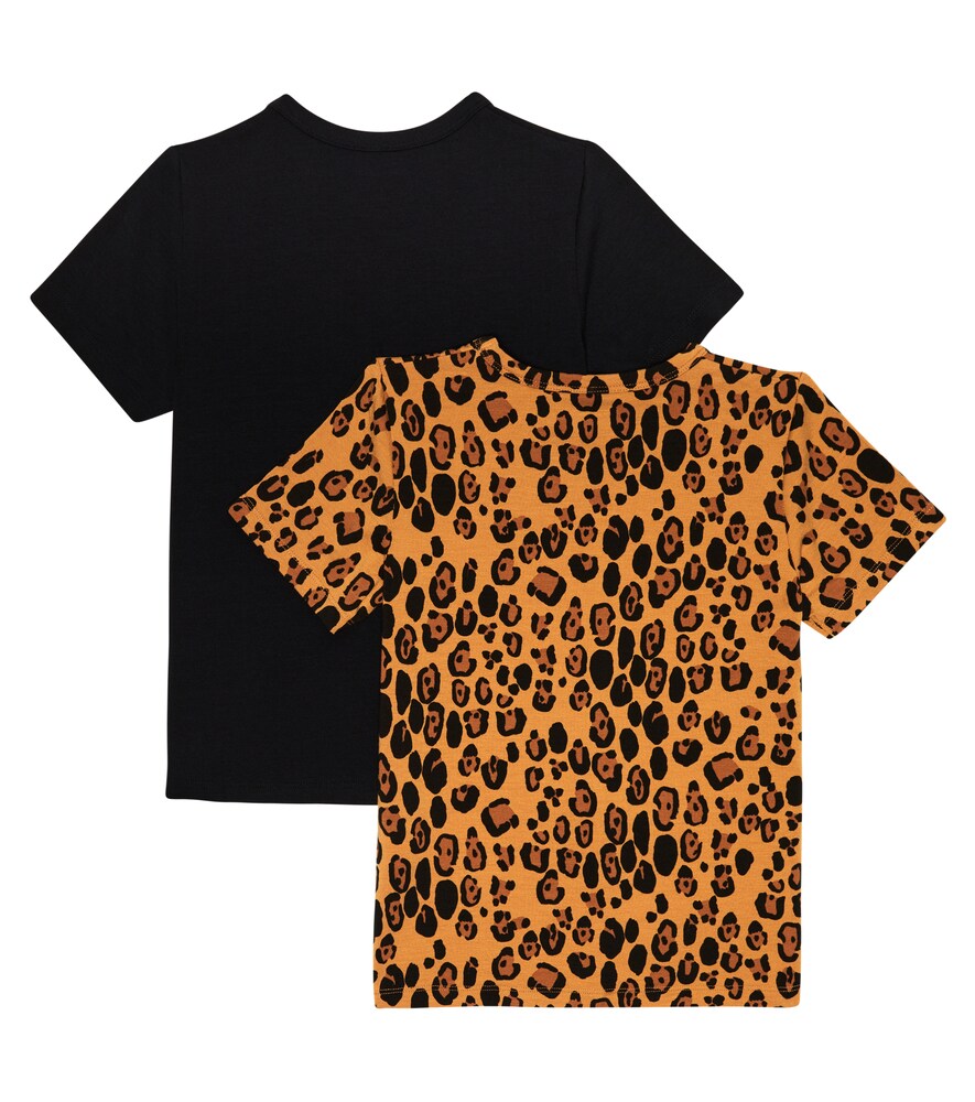  Mini Rodini Mini Rodini Set Basic Leopard Aus Zwei T-shirts 