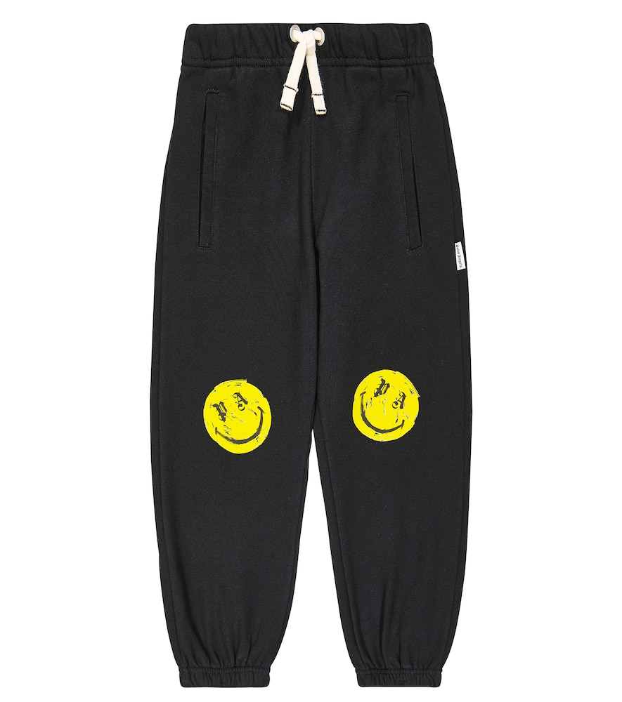 Shop Palm Angels Cotton Jersey Sweatpants In Black