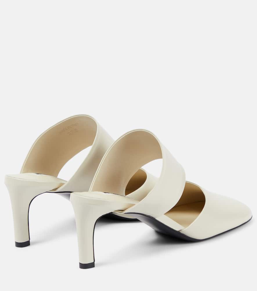 Jil Sander Mules Aus Leder In Weiss