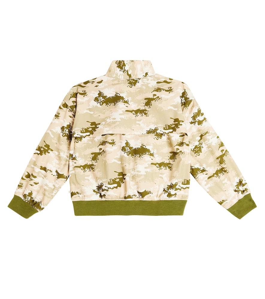 The New Society Lancaster Camouflage Cotton Jacket In Green
