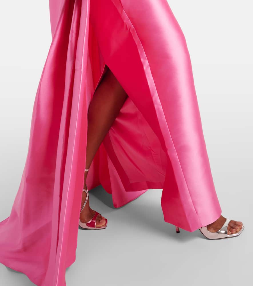 Solace London Robe Aus Satin In Pink