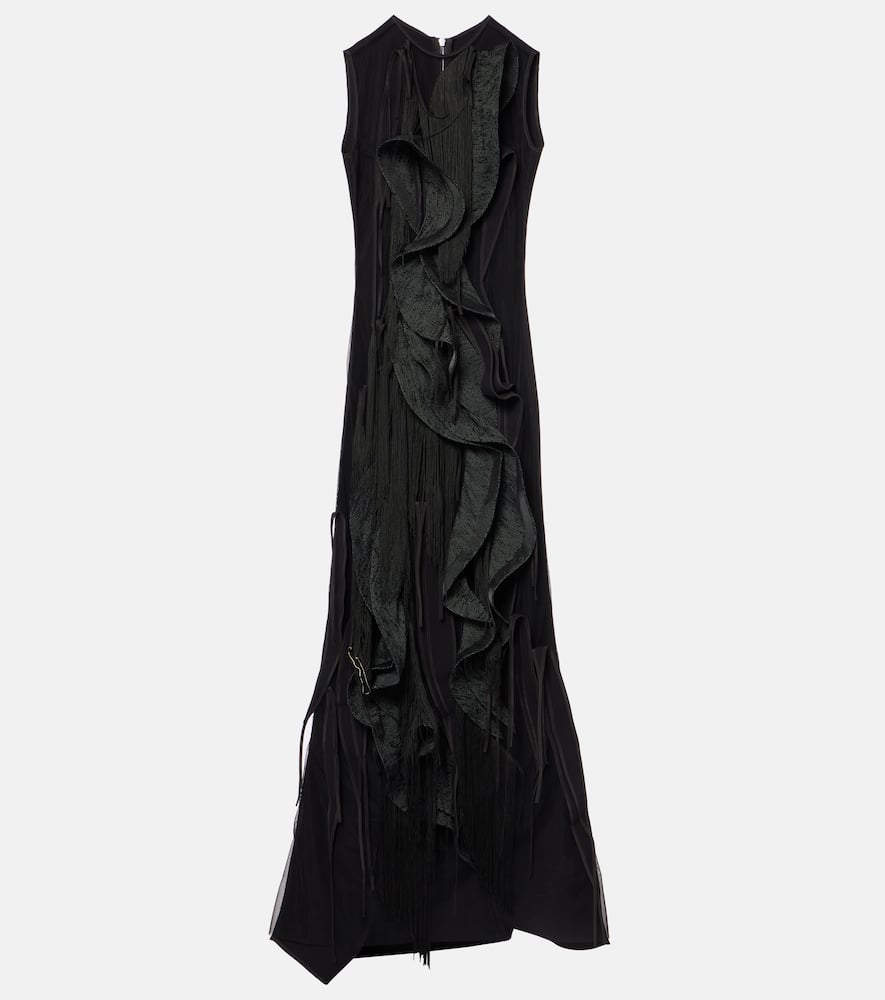 Maticevski Hedone fringed ruffled gown