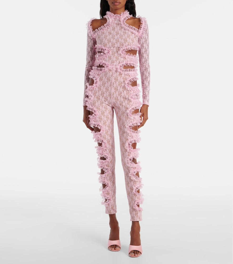 Self-Portrait x Christopher Kane cutout lace catsuit