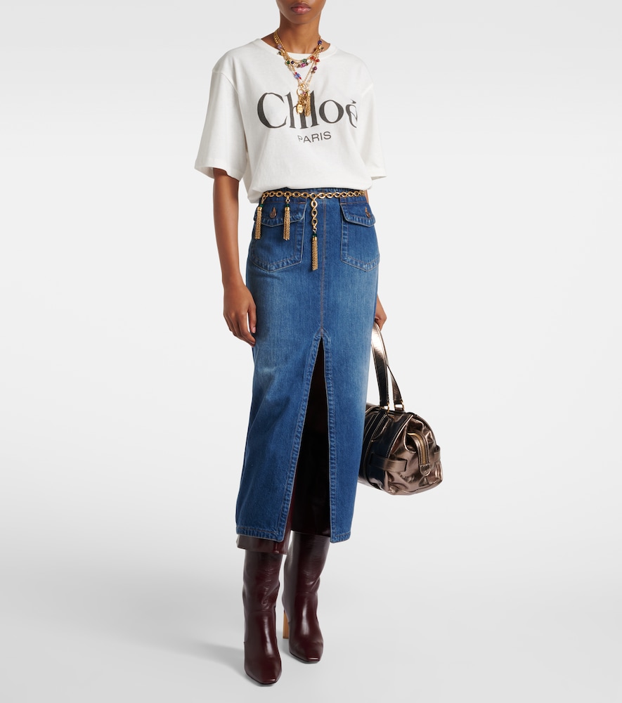  Chloe Chloé T-shirt Aus Baumwoll-jersey 