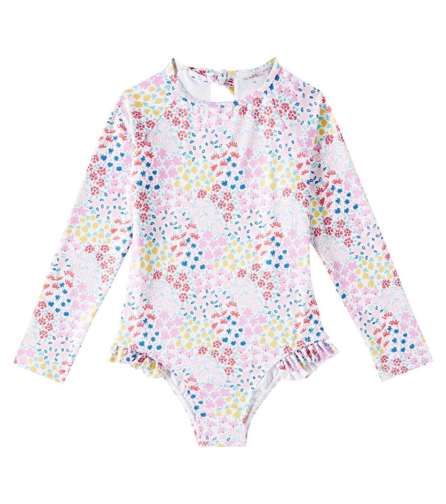 The New Society Floral Rashguard Swimsuit In Multicoloured