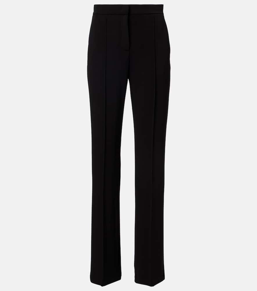 Max Mara High Waist Slim Fit Trousers In Brown