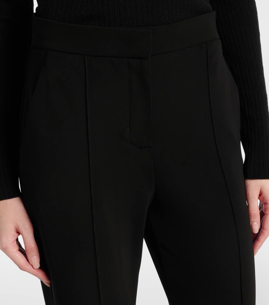 Max Mara High Waist Slim Fit Trousers In Brown