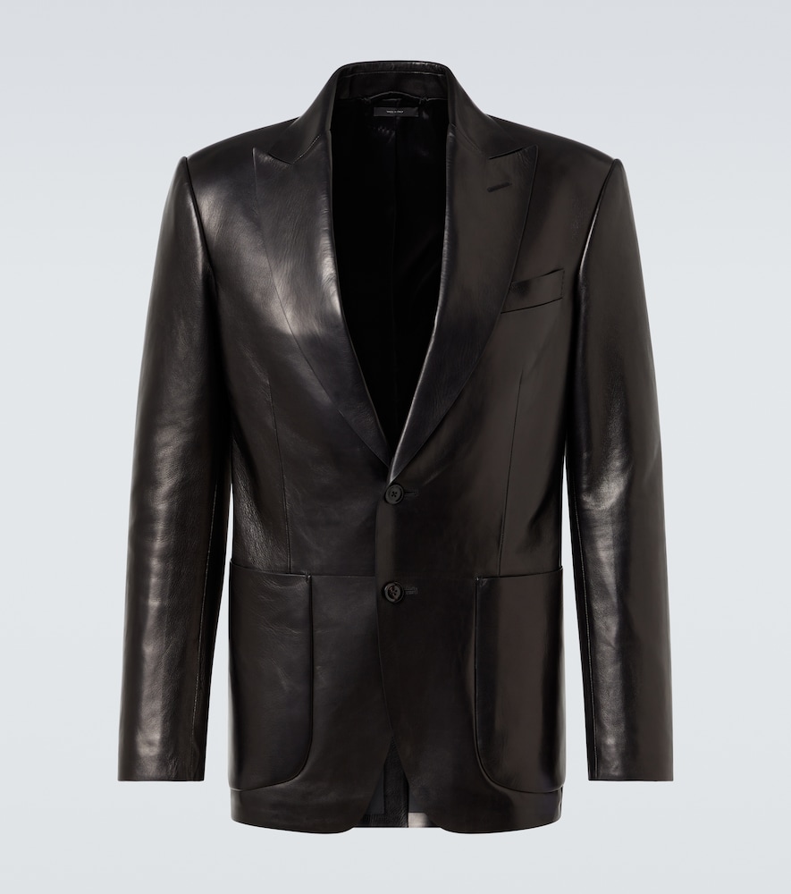 Tom Ford Single-breasted leather blazer Tom Ford Single-breasted leather blazer