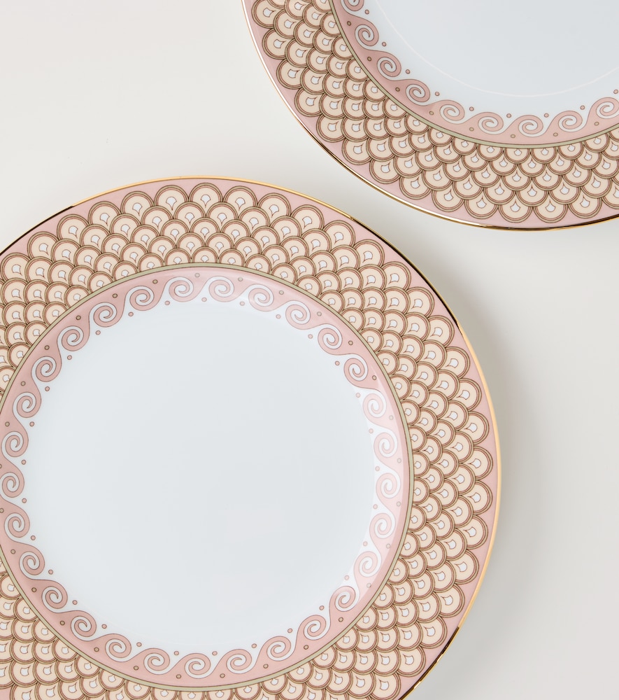  La Doublej La Doublej Set Odysseus Dusty Pink Aus Zwei Speisetellern 