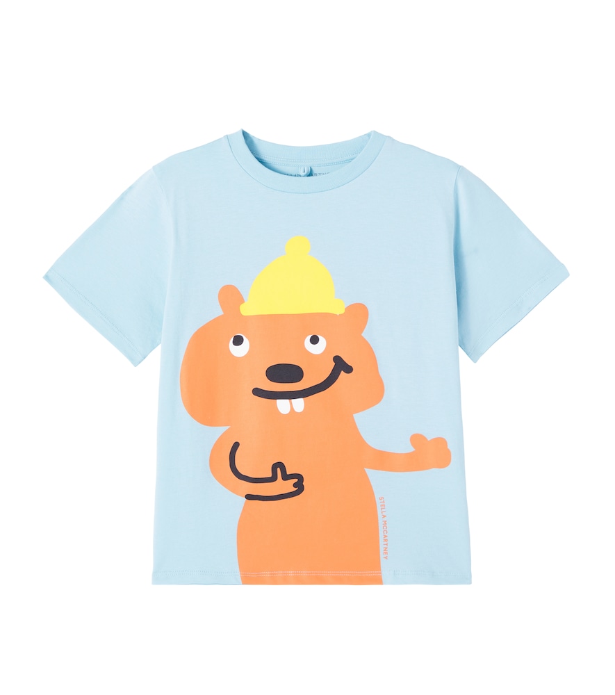 Stella McCartney Kids Printed cotton jersey T-shirt　Stella McCartney キッズ プリント コットンジャージー T シャツ Stella