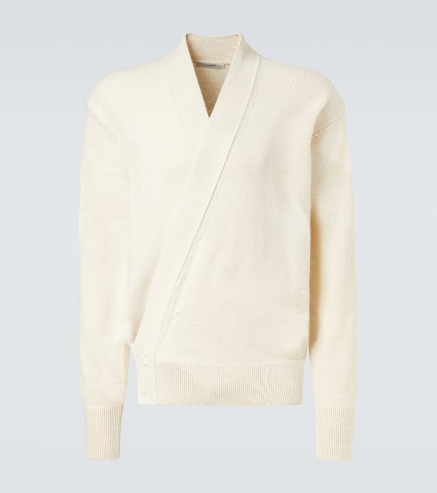 Lemaire Alpaca And Wool-blend Cardigan In Neutral