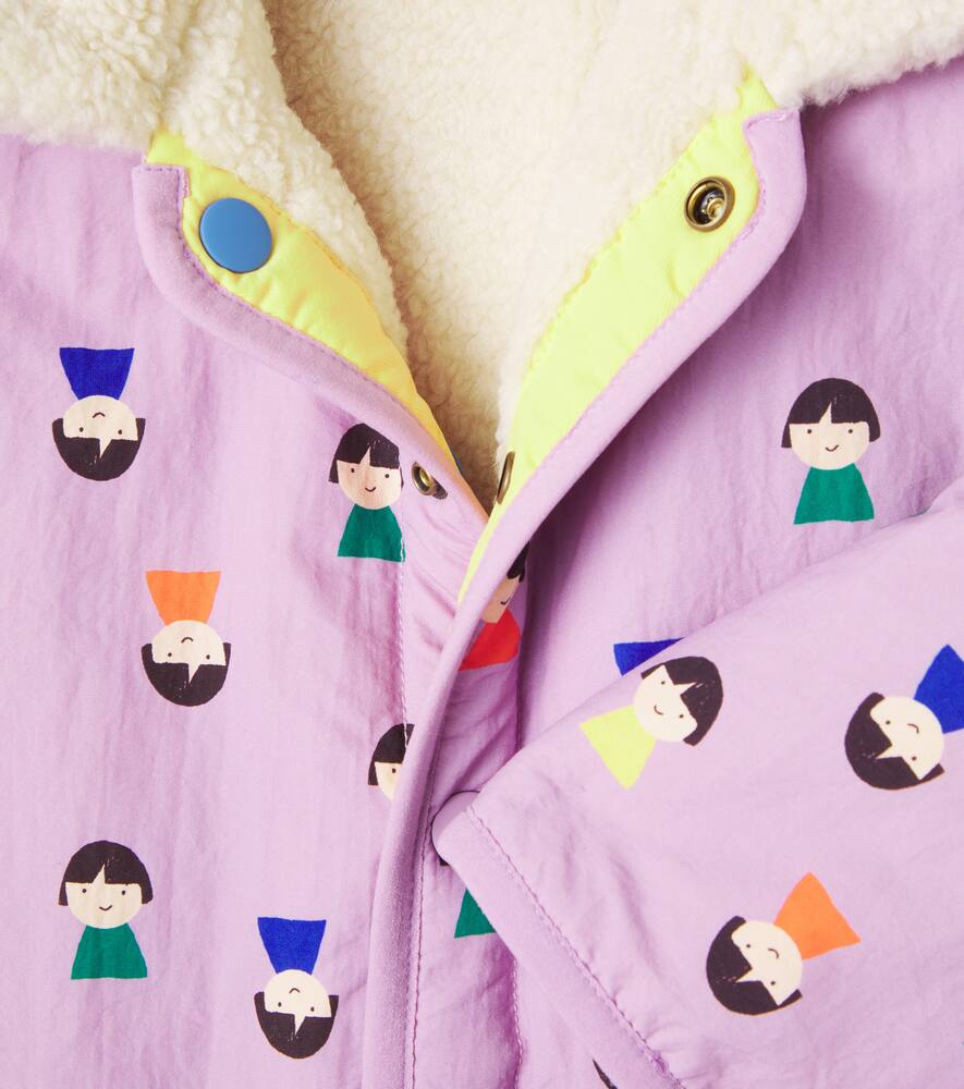 Bobo Choses Baby Game Pawns Reversible Teddy Jacket In Neutral