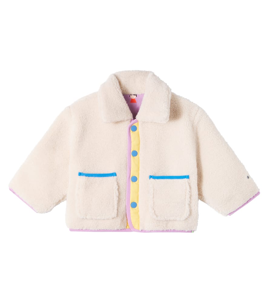 Bobo Choses Baby Game Pawns Reversible Teddy Jacket In Neutral