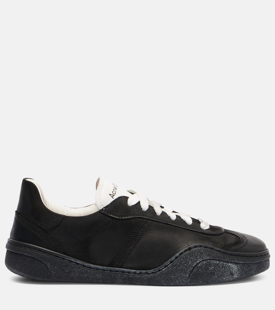 Acne Studios Leather Sneakers In Black