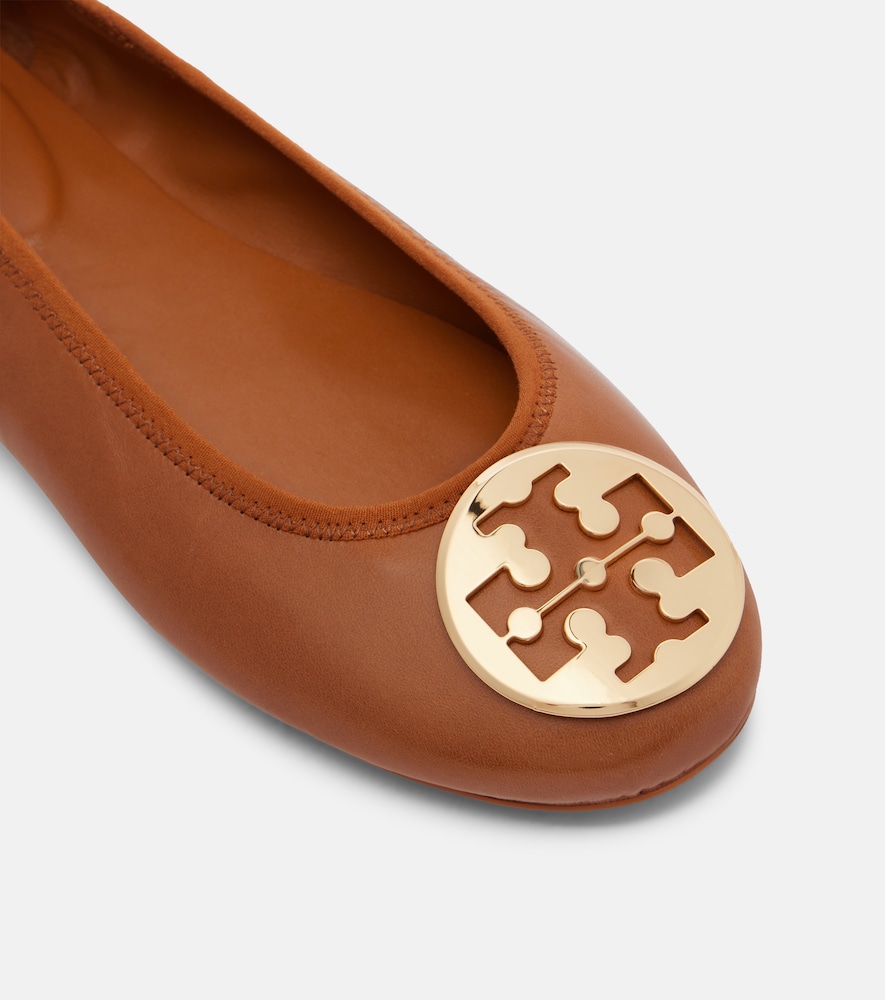  Tory Burch Tory Burch Reva Travel Leather Ballet Flats 