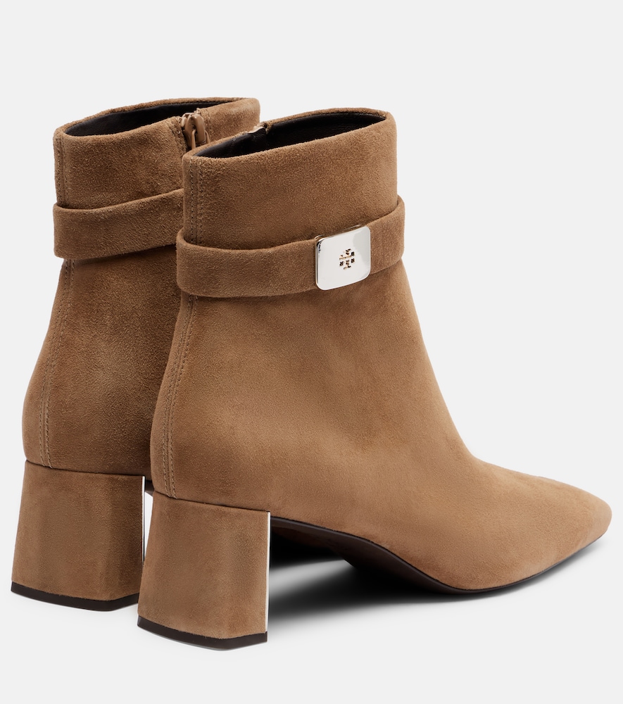  Tory Burch Tory Burch Georgia T Monogram Suede Ankle Boots 