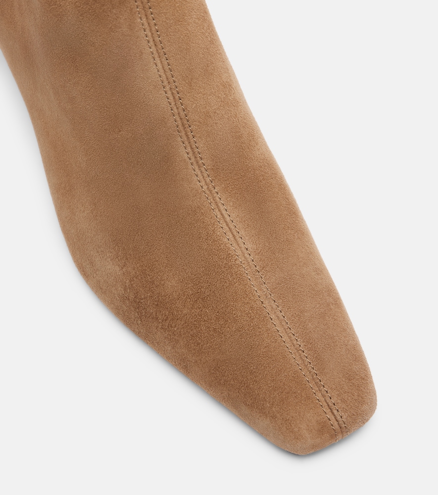  Tory Burch Tory Burch Georgia T Monogram Suede Ankle Boots 
