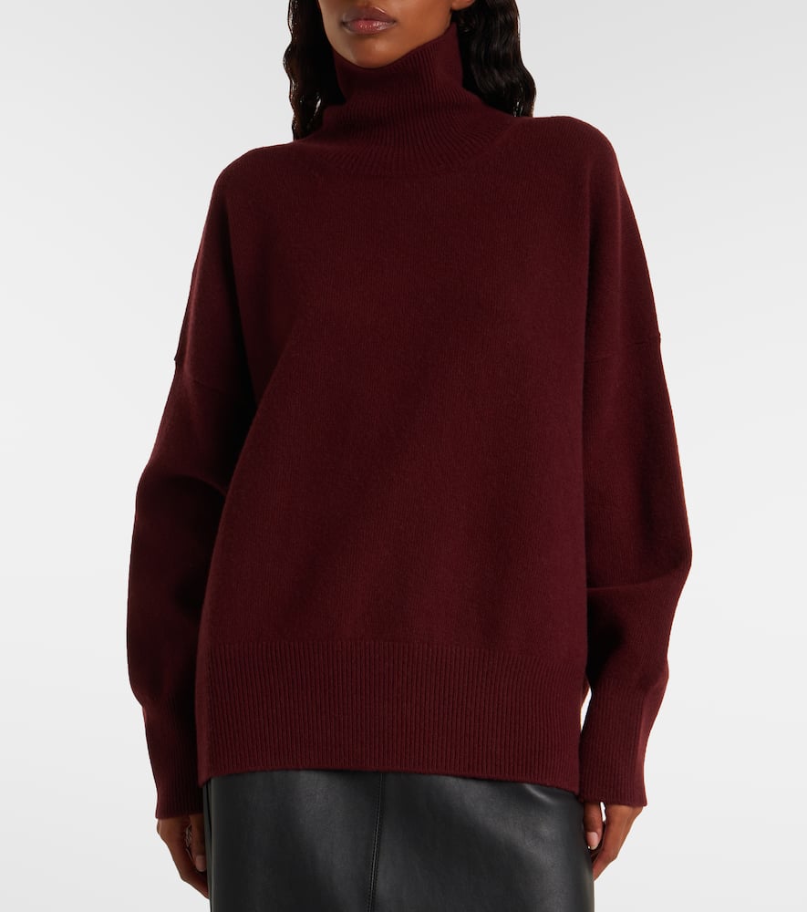 Rohe Róhe Turtleneck Wool-blend Sweater In Brown