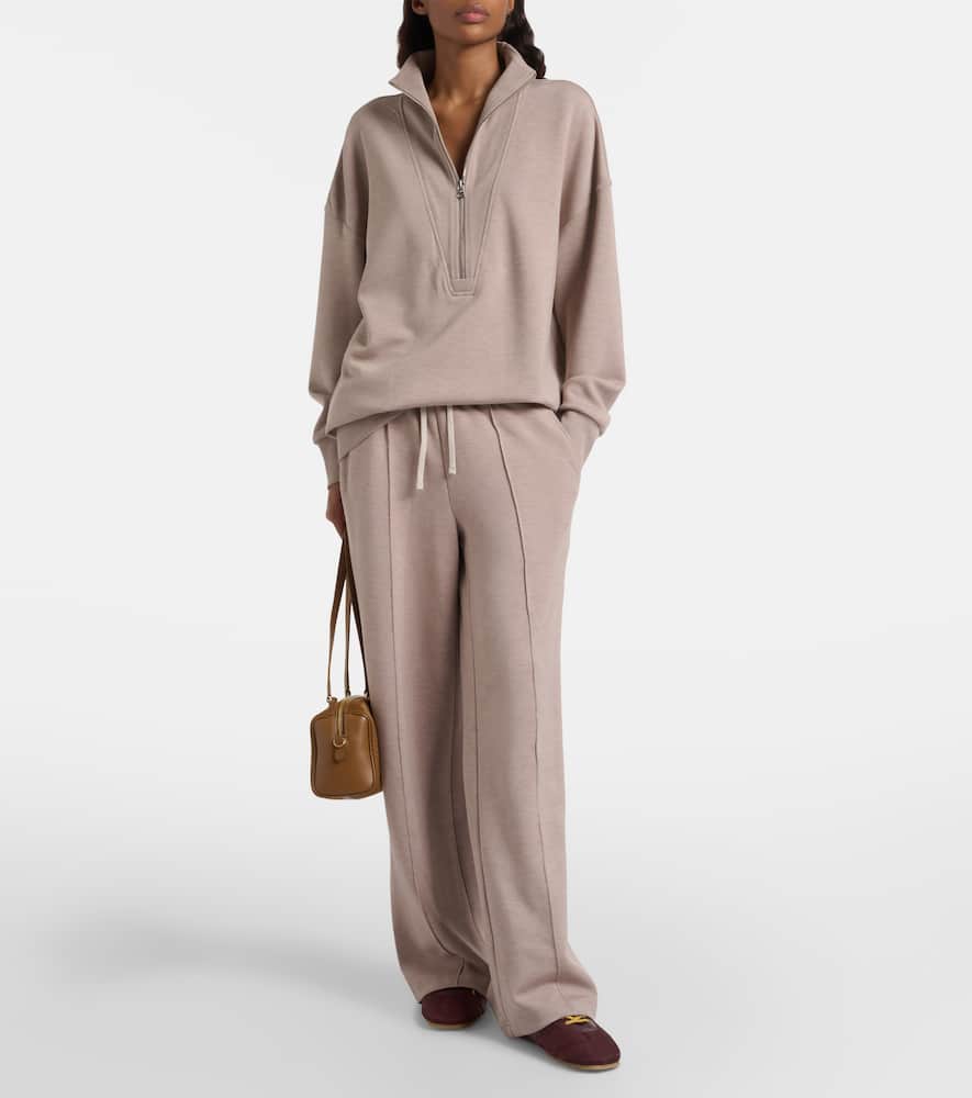 Varley Masie Jersey Half-zip Sweatshirt In Neutral