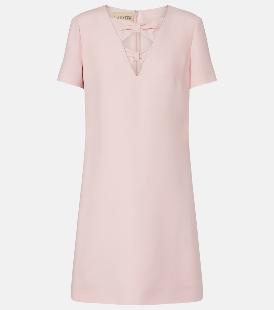 Valentino Crepe Couture bow-detail minidress