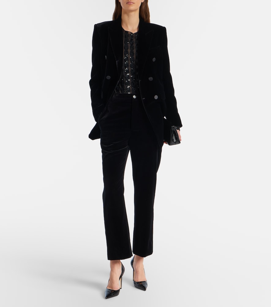 Polo Ralph Lauren Sequined mesh and jersey bodysuit