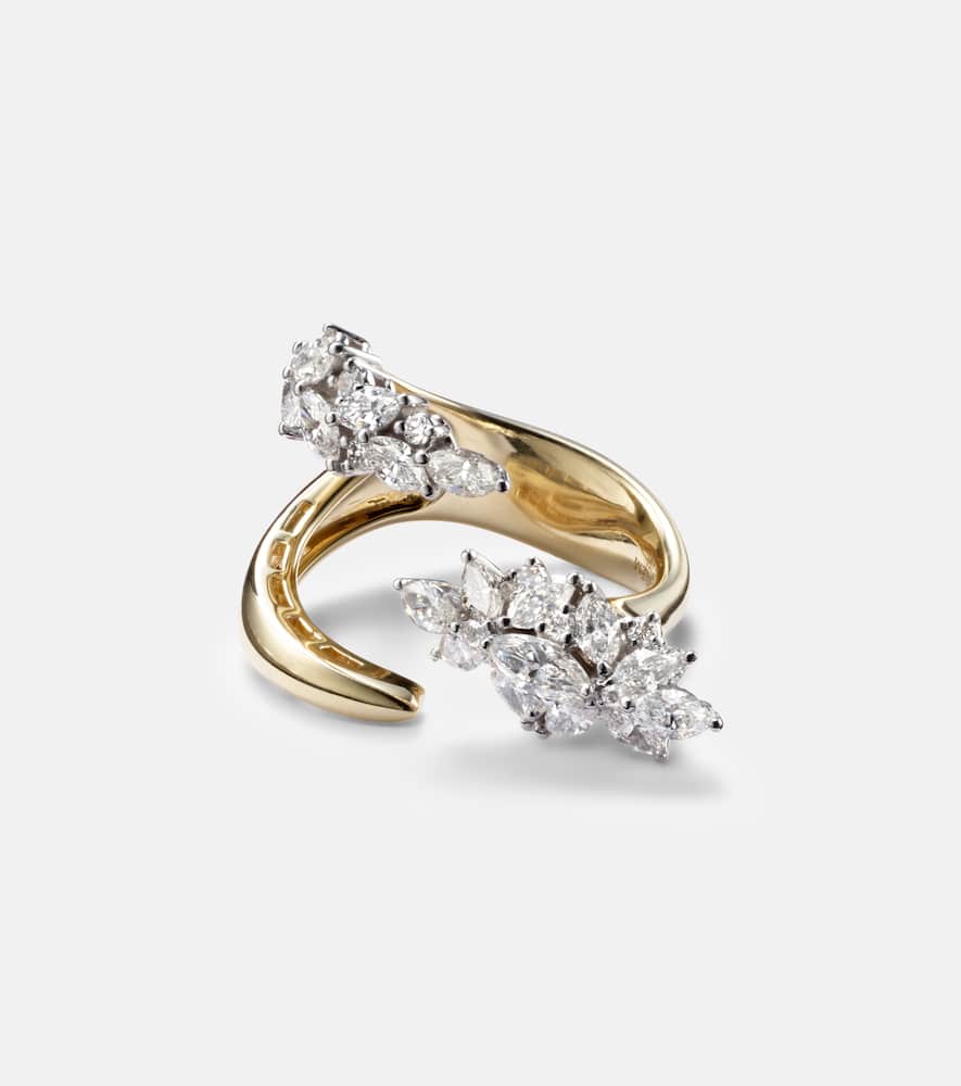Yeprem Golden Strada 18kt Gold Ring With Diamonds In Gold