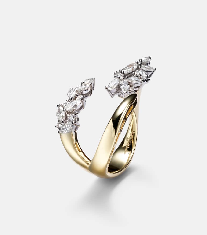 Yeprem Golden Strada 18kt Gold Ring With Diamonds In Gold