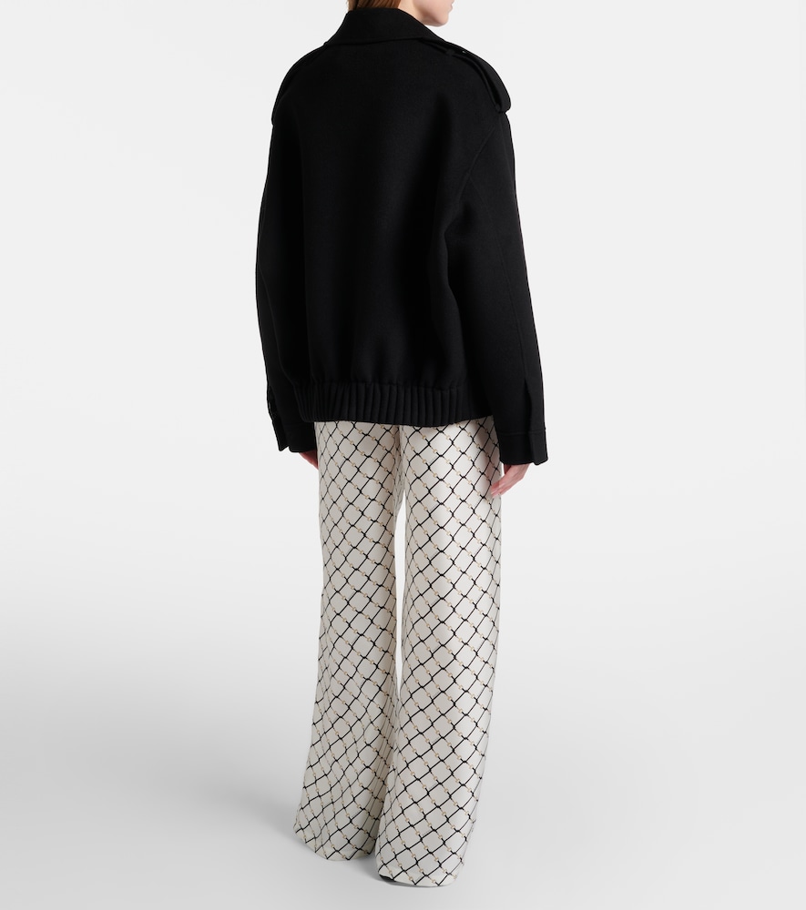  Gucci Gucci Weite Hose Horsebit Aus Seiden-twill 