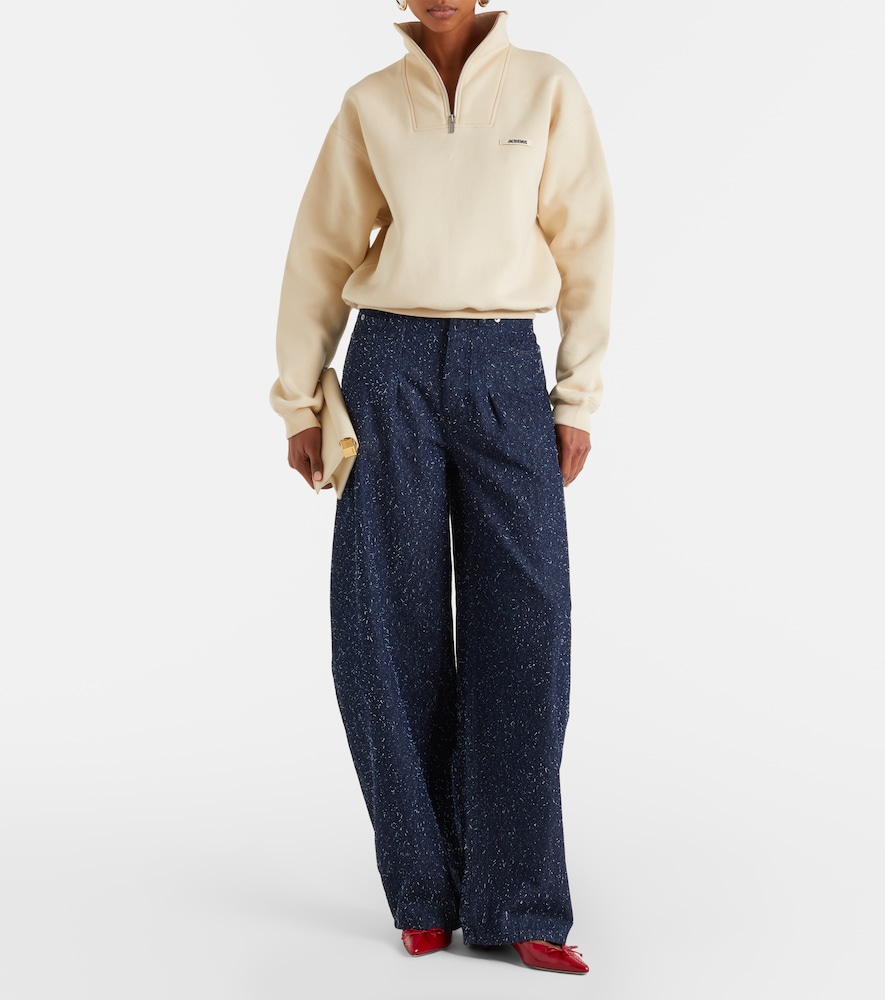 Jacquemus Logo barrel-leg jeans