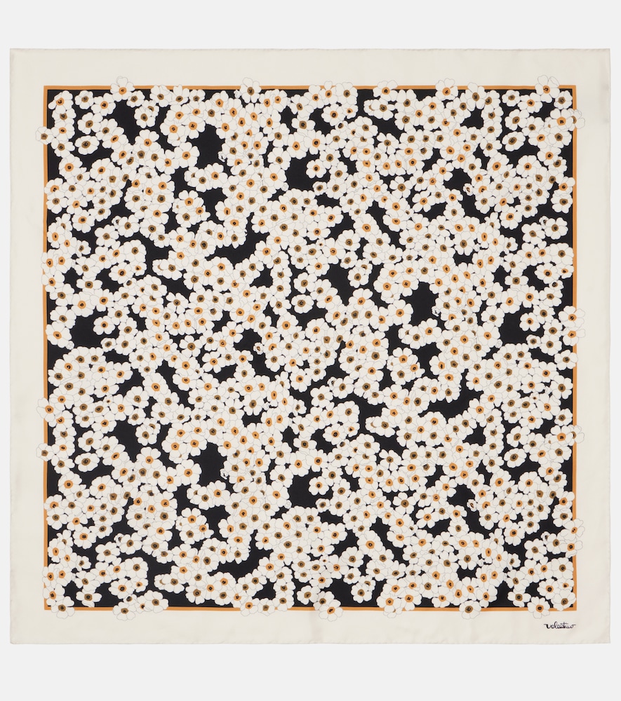 Valentino Floral silk scarf