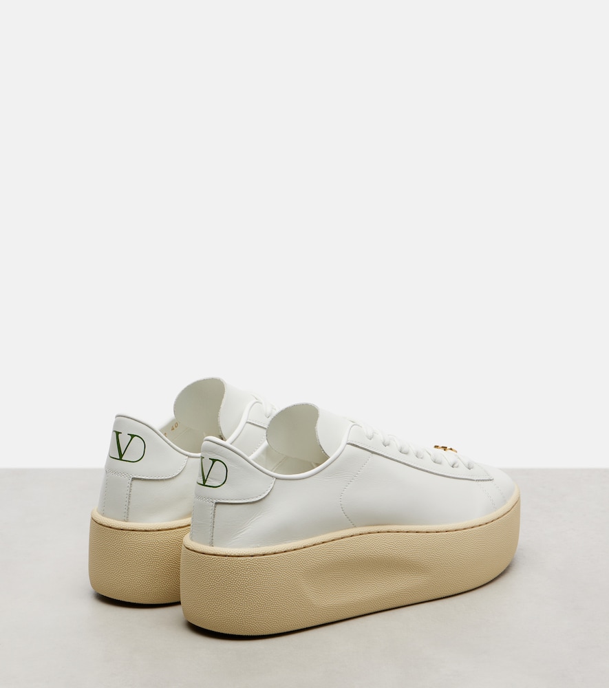 Garavani Royco 55 Leather Platform Sneakers