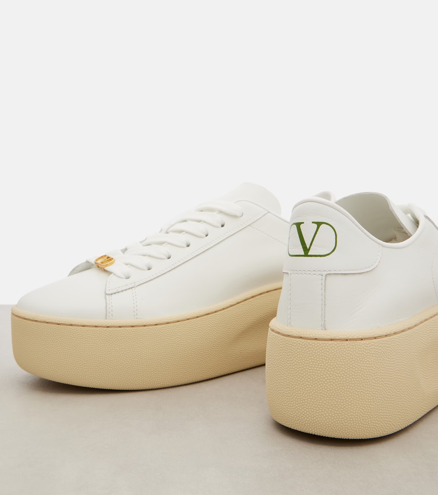 Garavani Royco 55 Leather Platform Sneakers