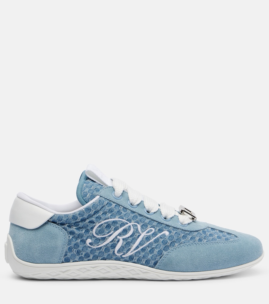  Roger Vivier Roger Vivier Sneakers Viv' Mit Veloursleder 
