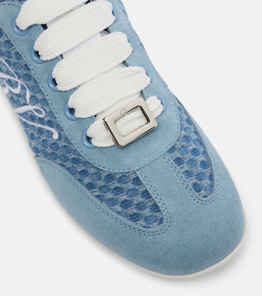  Roger Vivier Roger Vivier Sneakers Viv' Mit Veloursleder 