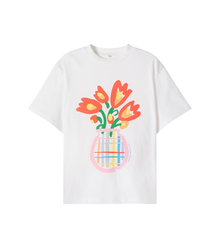 Stella McCartney Kids Printed cotton jersey T-shirt　Stella McCartney キッズ プリント コットンジャージー T シャツ Stella