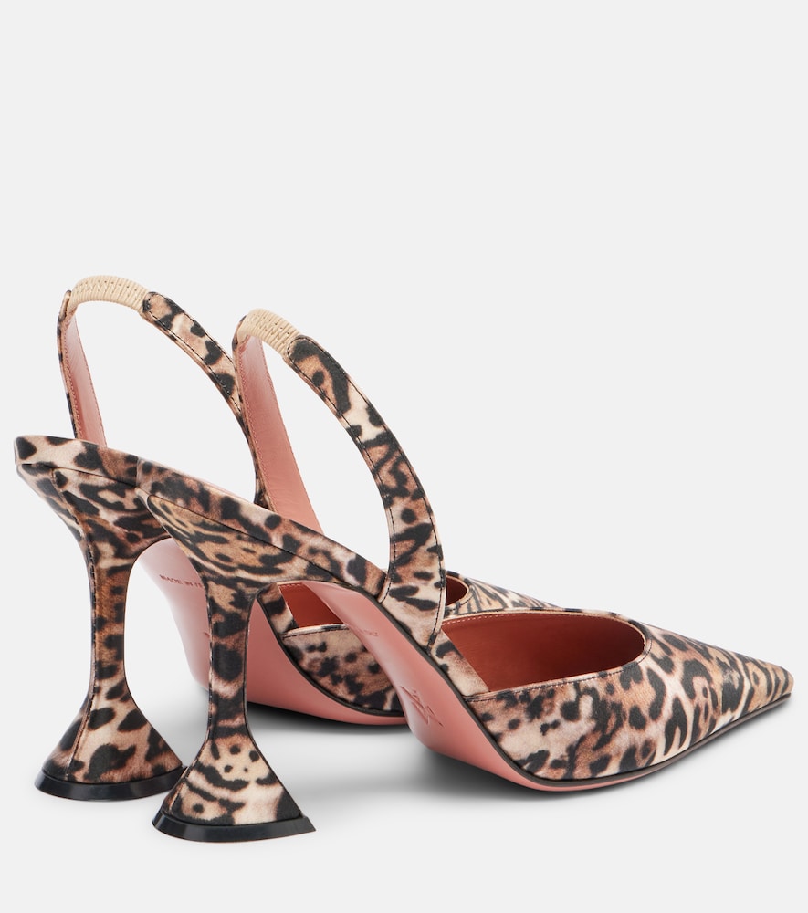  Amina Muaddi Amina Muaddi Slingback-pumps Holli 95 Aus Satin 