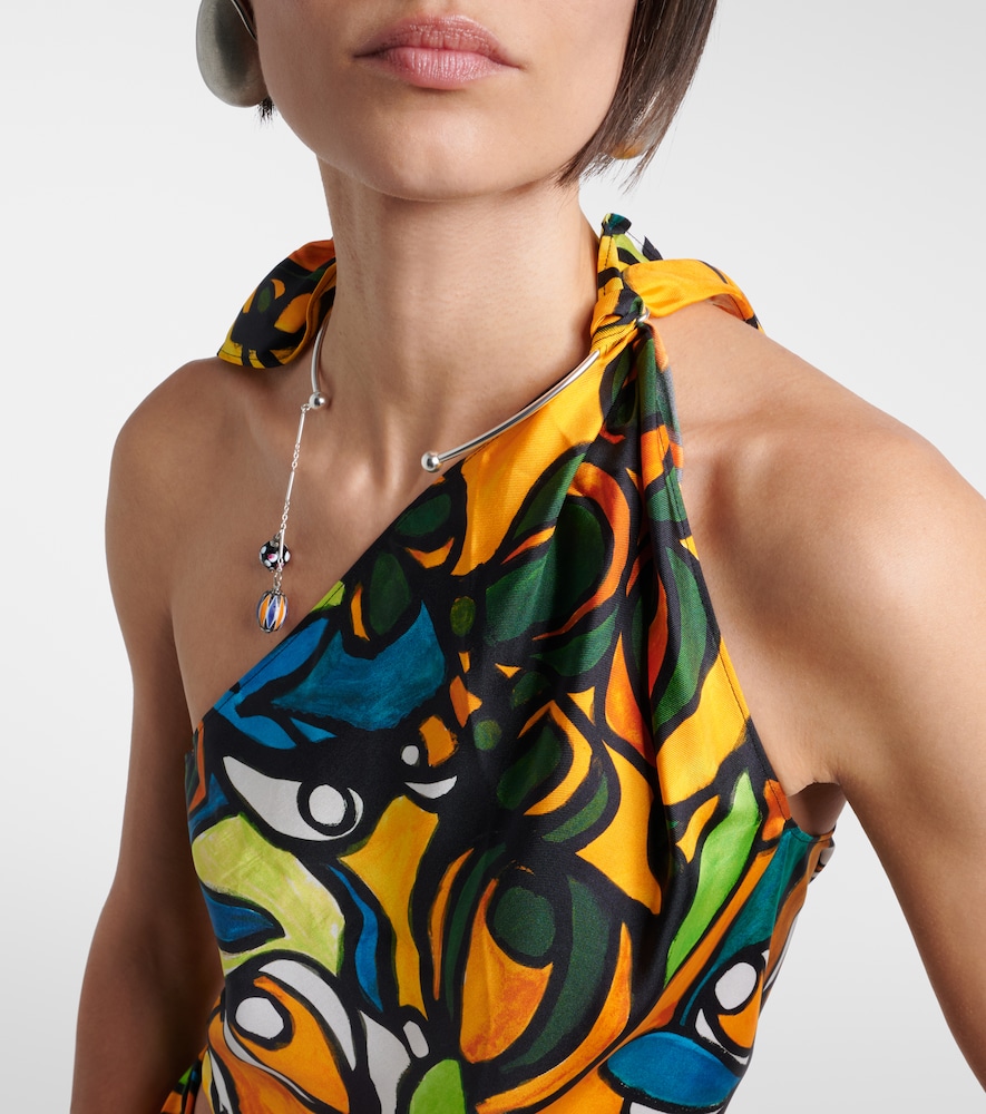Printed Draped Top