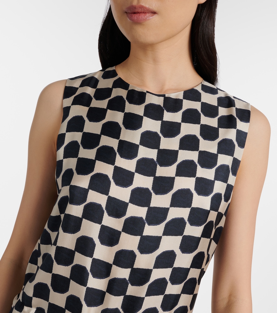  's Max Mara 's Max Mara Ronchi Printed Silk Jumpsuit 
