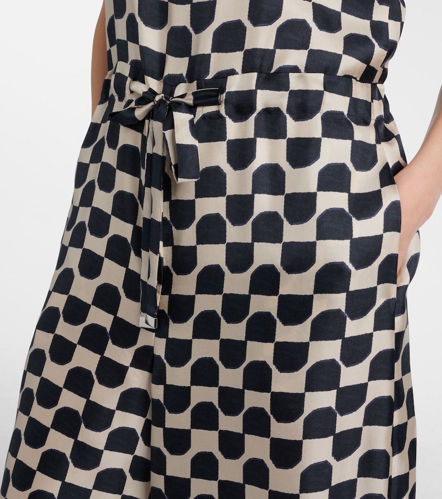  's Max Mara 's Max Mara Ronchi Printed Silk Jumpsuit 